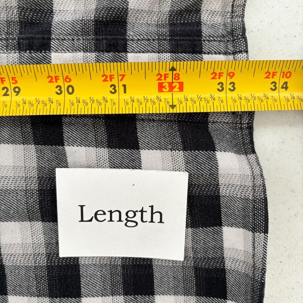 Carhartt Mens Plaid Button Up Shirt 3XT Relaxed Fit Gray Utility Workwear - Picture 8 of 8